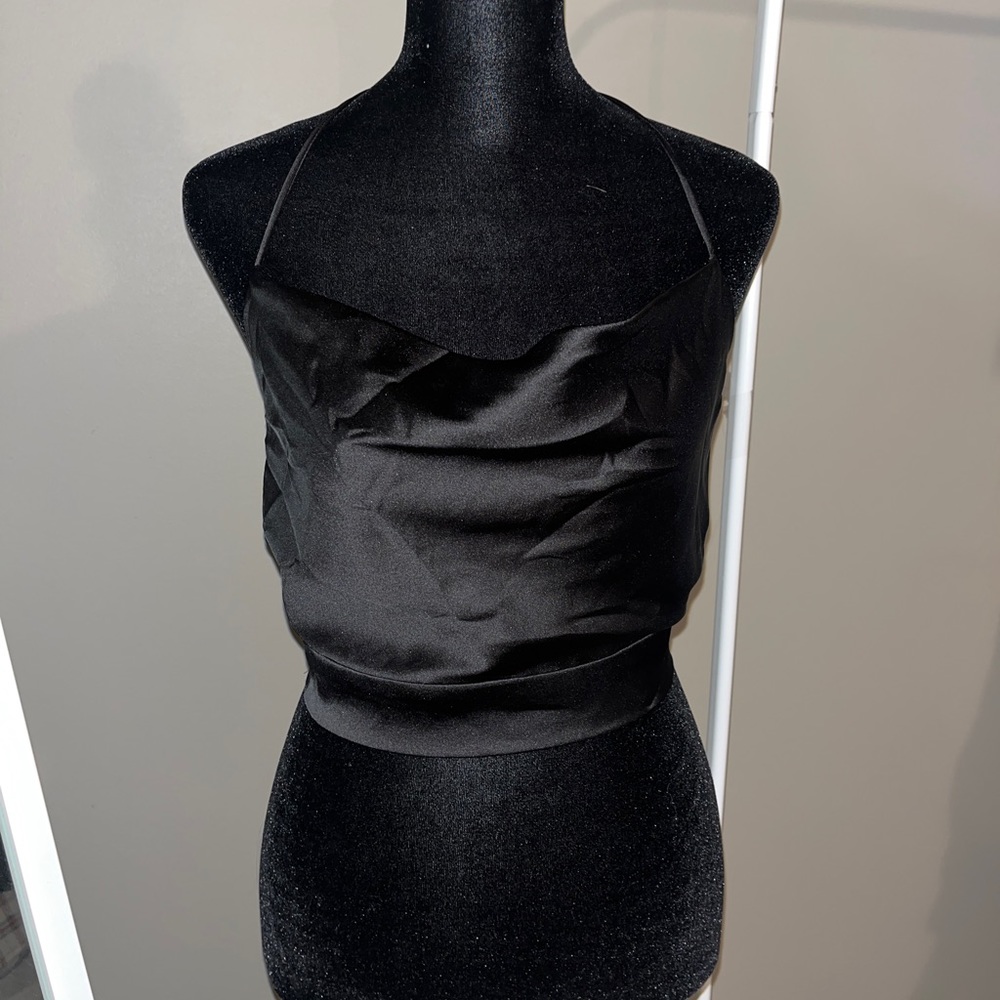 Princess polly black swoop top